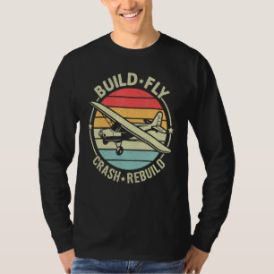 Camiseta Construir Volar Chocar Reconstruir Modelo Avión Pi