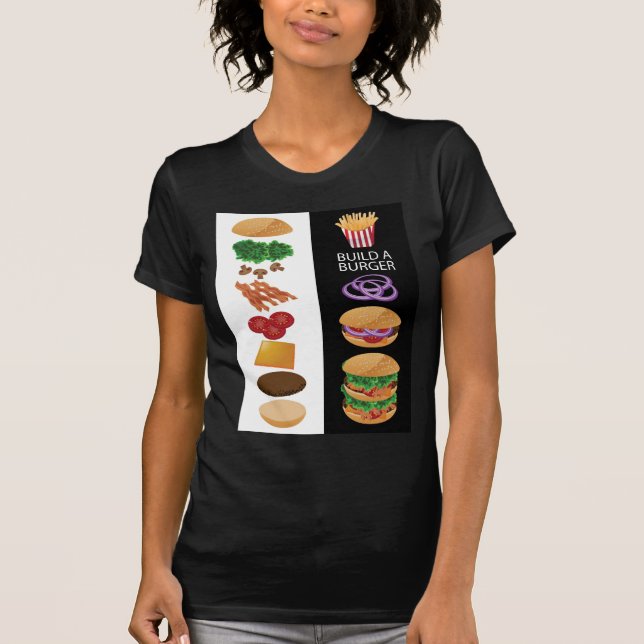 Camiseta Construya una hamburguesa (Anverso)