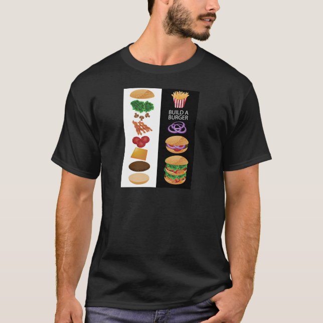 Camiseta Construya una hamburguesa (Anverso)