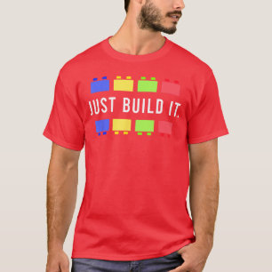 Camiseta Constrúyelo Maestro Constructor Construcción Bloqu
