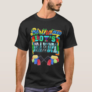 Camiseta Construyendo Bloques De Ladrillo El Abuelo Del Niñ