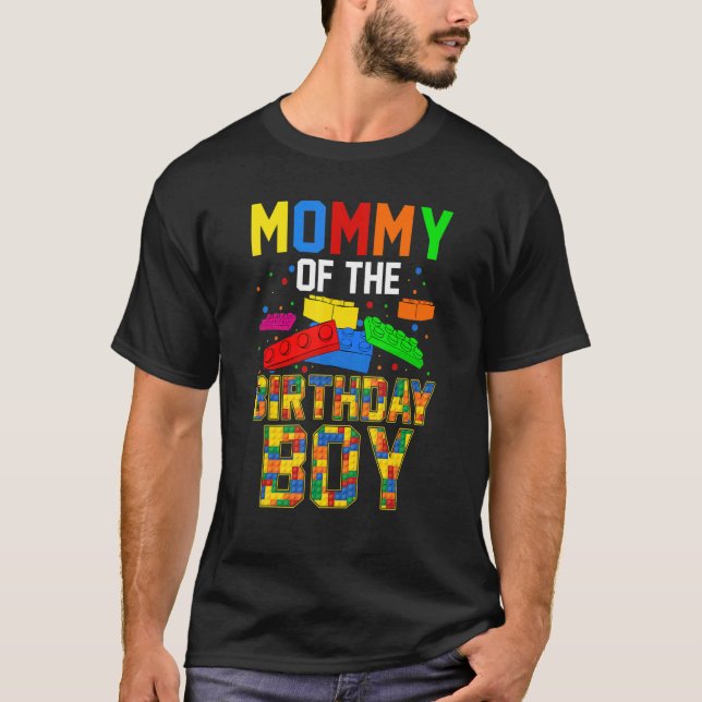 Camiseta Construyendo bloques que coincidan con la familia  (Anverso)