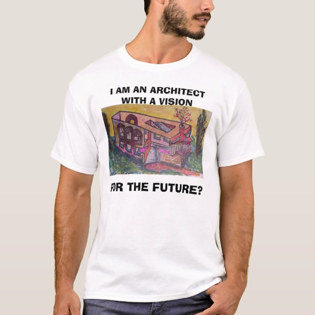 Camiseta construyendo -, SOY ARQUITECTO CON VISION,… (Anverso)
