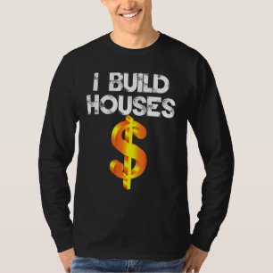 Camiseta Construyo Casas Rótulo de Dólar Tee Vintage