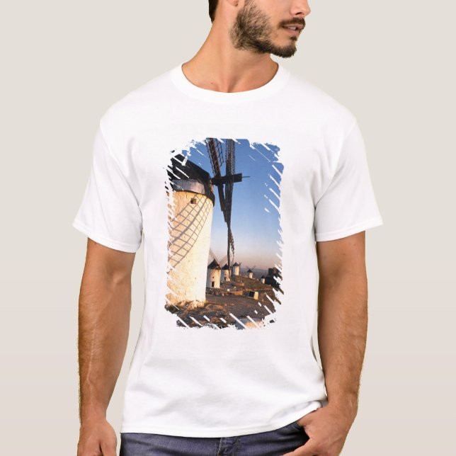 Camiseta Consuegra, La Mancha, España, molinos de viento (Anverso)