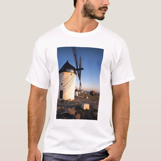 Camiseta Consuegra, La Mancha, España, molinos de viento (Anverso)