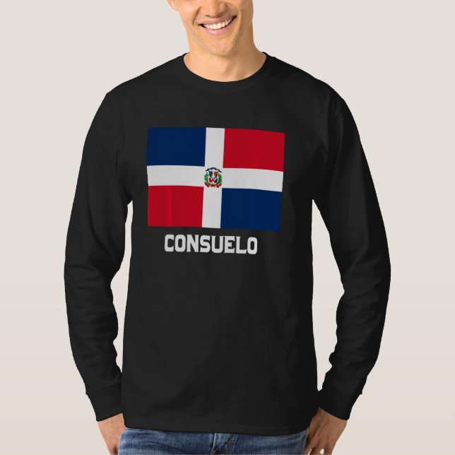 Camiseta Consuelo República Dominicana Bandera Emblema Escu (Anverso)
