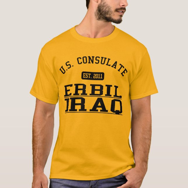 Camiseta Consulado general Erbil, Iraq (Anverso)