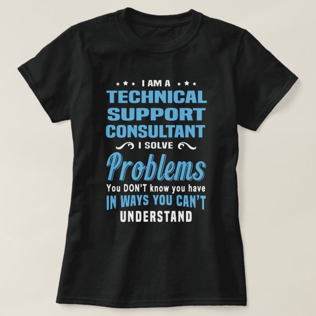 Camiseta Consultor de apoyo técnico (Diseño del anverso)