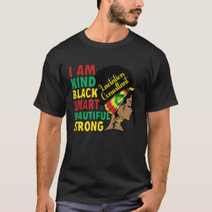 Camiseta Consultor de Lactancia Negra Melanin Lactation