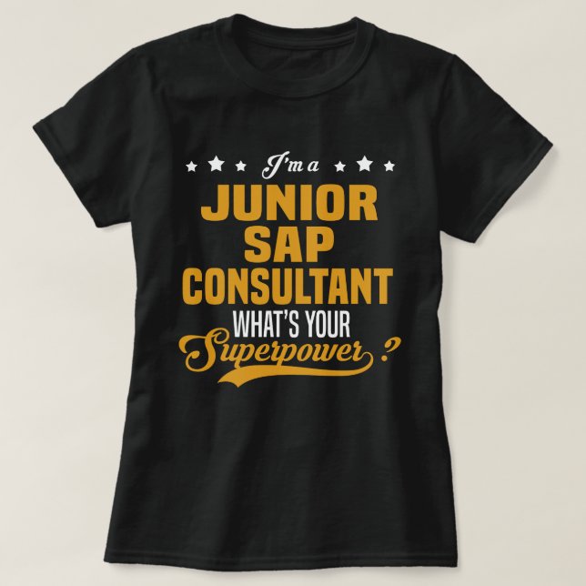 Camiseta Consultor de SAP Junior (Diseño del anverso)