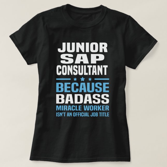 Camiseta Consultor de SAP Junior (Diseño del anverso)