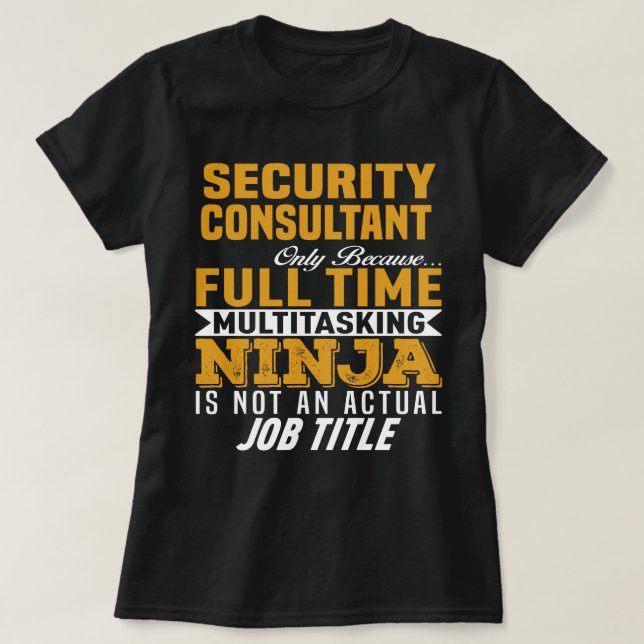 Camiseta Consultor de seguridad (Diseño del anverso)