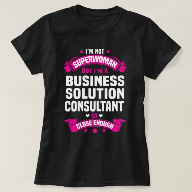 Camiseta Consultor de soluciones empresariales (Diseño del anverso)