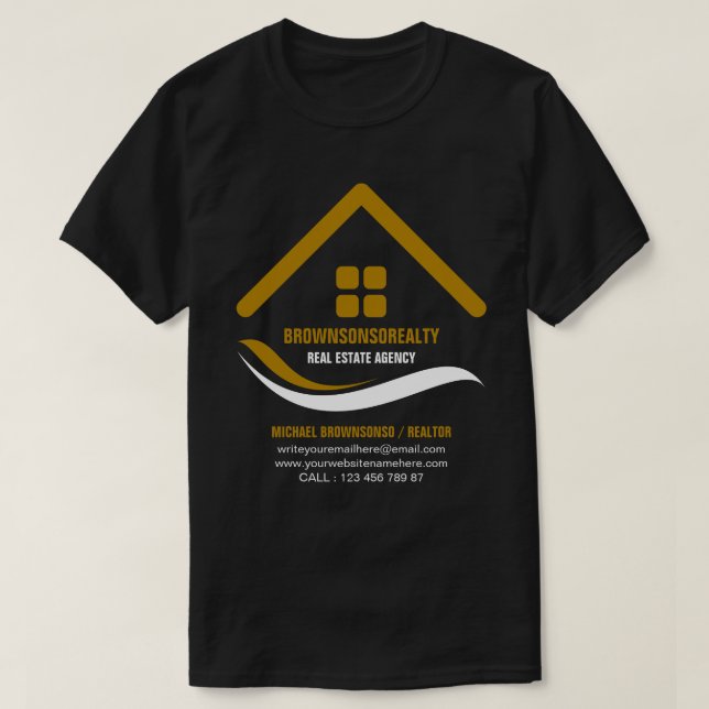 Camiseta Consultor jefe de la agencia inmobiliaria (Diseño del anverso)