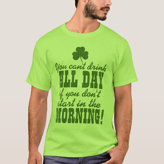 Camiseta Consumición del día del St. Patty divertida (Anverso)