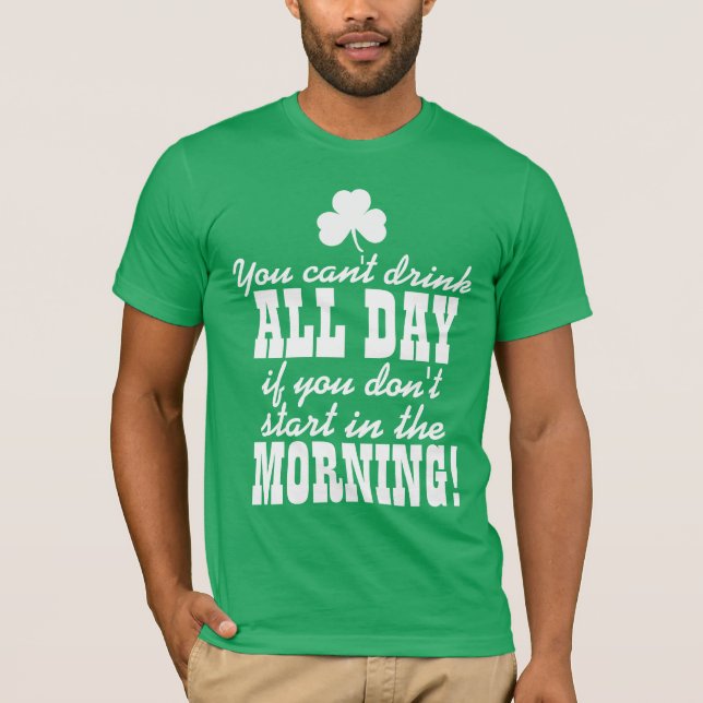 Camiseta Consumición verde divertida del día de la cerveza (Anverso)