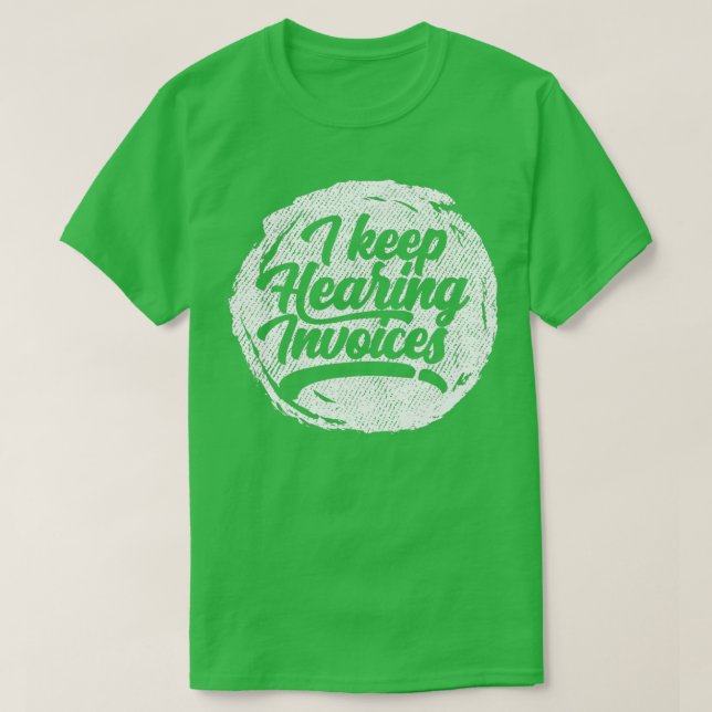 Camiseta Contabilidad Contable (Diseño del anverso)