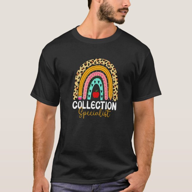 Camiseta Contabilidad de Arcoiris de Leopardo Especializada (Anverso)