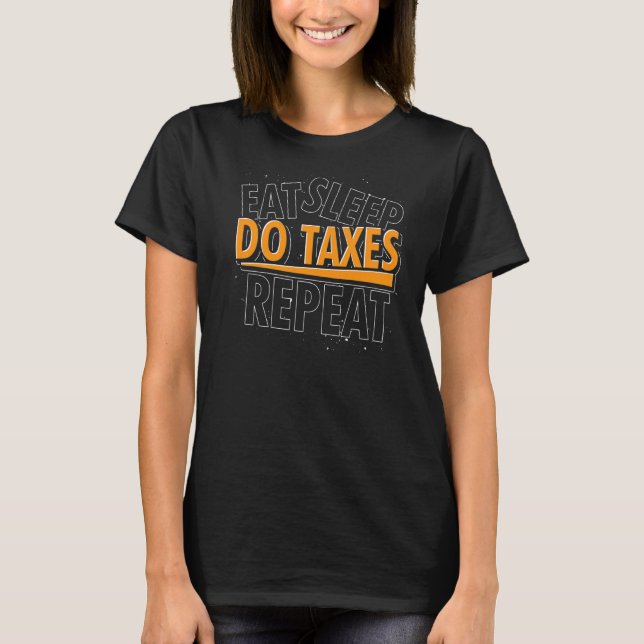 Camiseta Contabilidad de Impuestos Contable Cpa Certificado (Anverso)
