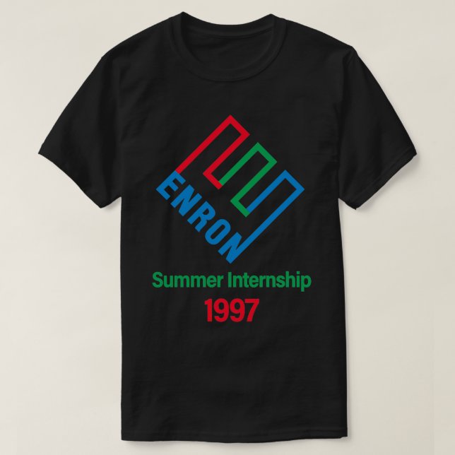 Camiseta Contabilidad de las prácticas de verano de Enron (Diseño del anverso)