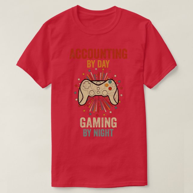 Camiseta Contabilidad Por Juego De Día Por Noche (Diseño del anverso)