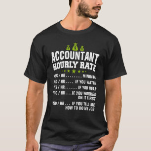 Camiseta Contabilidad - Tasa de tiempo de Contador Vintage