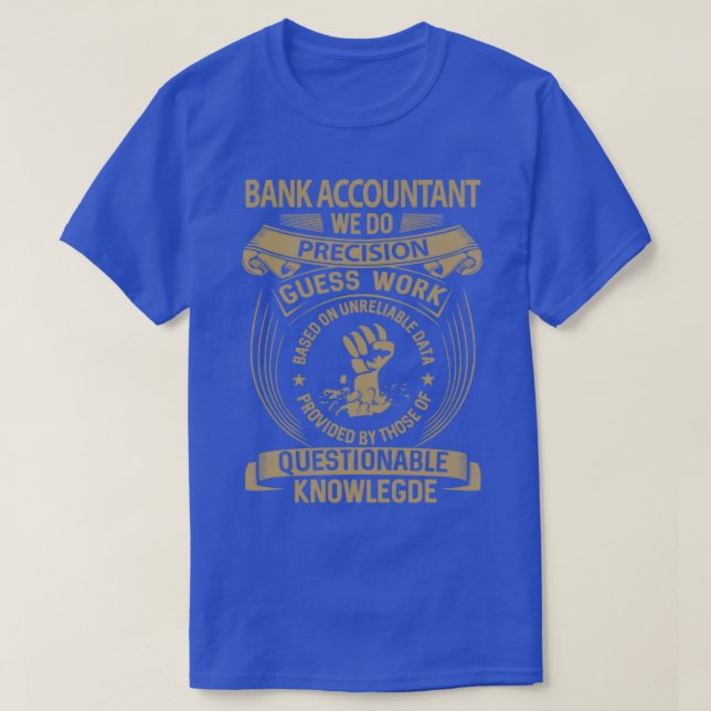 Camiseta Contable bancario de banco Nosotros hacemos Precis (Diseño del anverso)