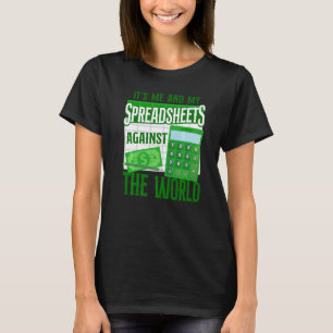 Camiseta Contable Bookkeeper Accounting Spreadsheet Vinta