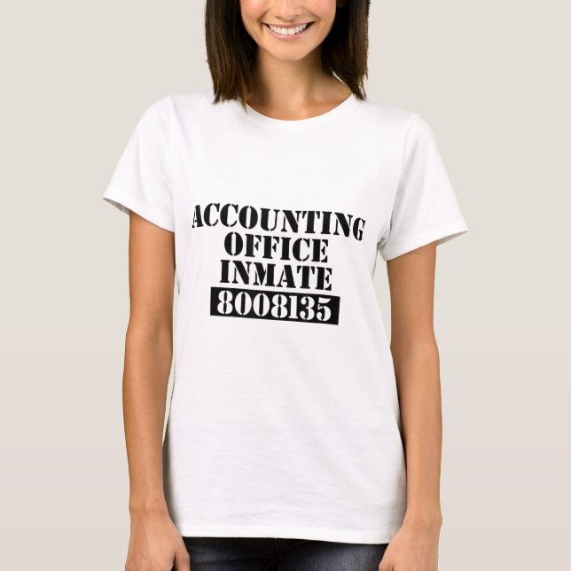 Camiseta Contable Costume Oficina de Contabilidad (Anverso)