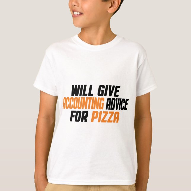 Camiseta Contable CPA, Funny Dará Consejos Contables (Anverso)