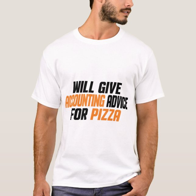 Camiseta Contable CPA, Funny Dará Consejos Contables (Anverso)
