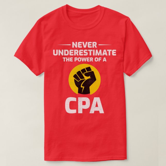 Camiseta Contable Cpa Student Gratis (Diseño del anverso)