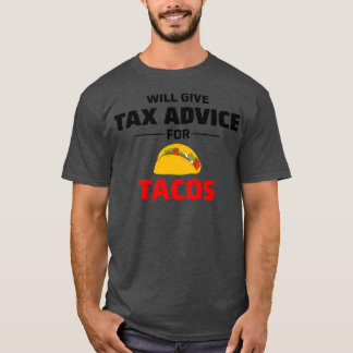 Camiseta Contable Cpa Tacos Gracioso Diciendo Regalo