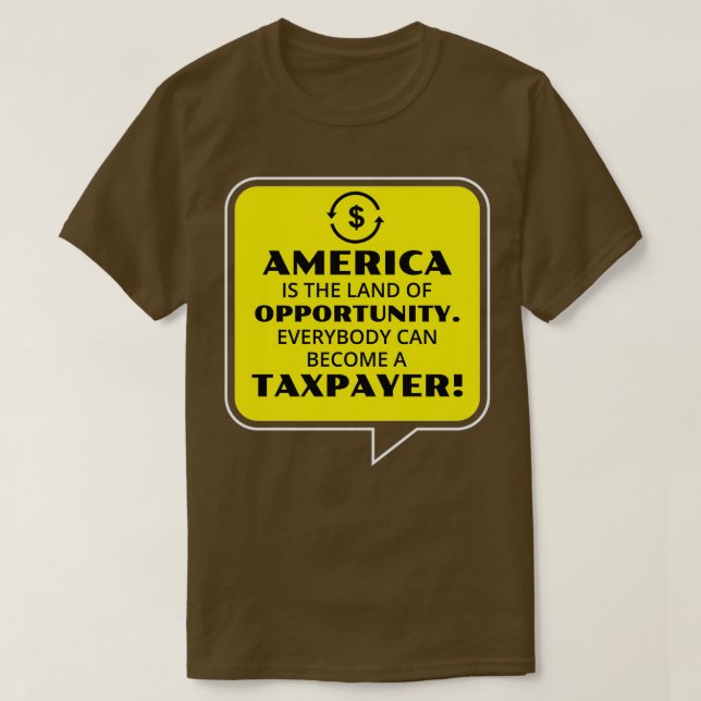 Camiseta Contable Cpa Taxpayer America Funny S (Diseño del anverso)