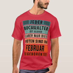 Camiseta Contable Cumpleaños Febrero contable