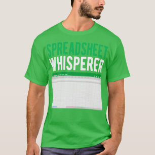 Camiseta Contable de Excel de Spreadsheet Whisperer