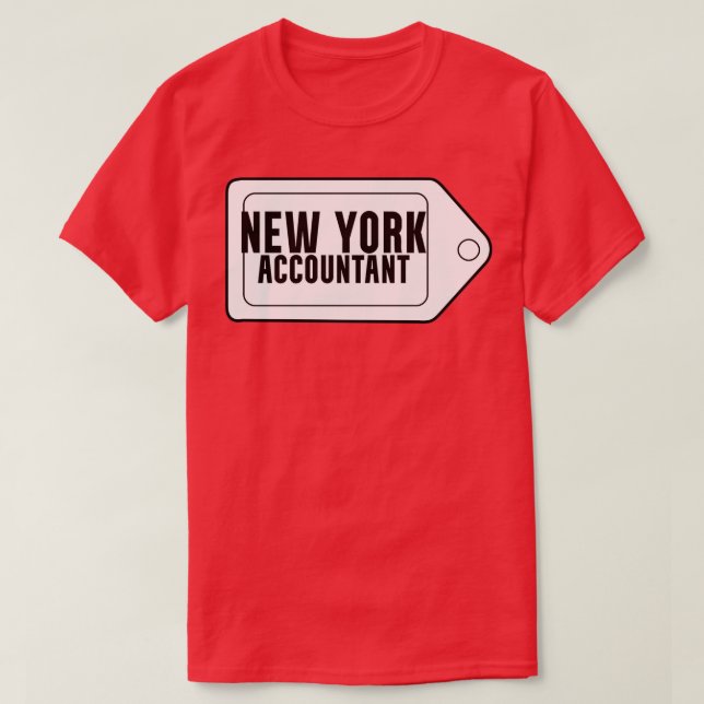CAMISETA CONTABLE DE NUEVA YORK EN BLANCO Y NEGRO (Diseño del anverso)