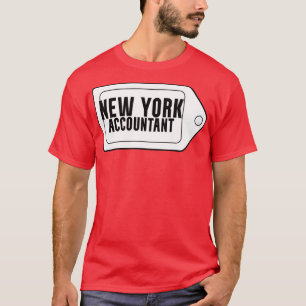 CAMISETA CONTABLE DE NUEVA YORK EN BLANCO Y NEGRO