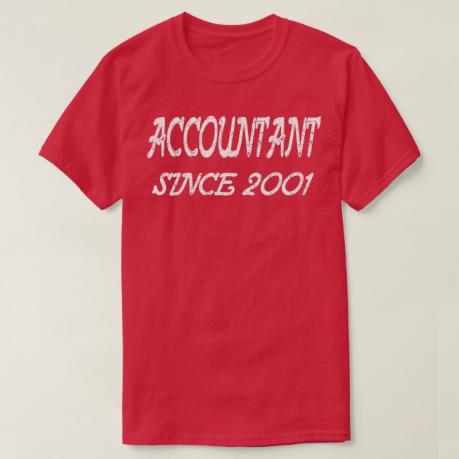 Camiseta Contable desde 2001 (Diseño del anverso)
