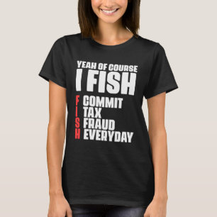 Camiseta Contable Fish Bookkeeper Balance Inspector de impu
