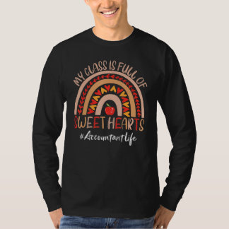 Camiseta Contable Mi Clase Está Llena De Dulces Corazones