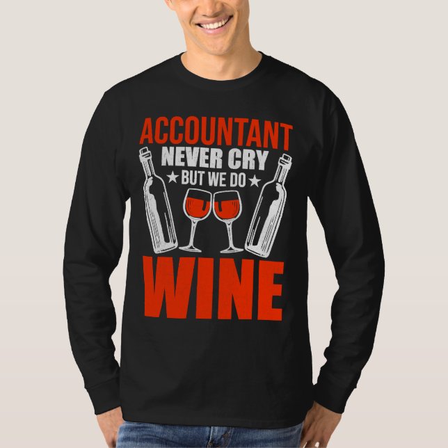 Camiseta Contable Nunca Lloró Pero Sí Vino Cpa (Anverso)