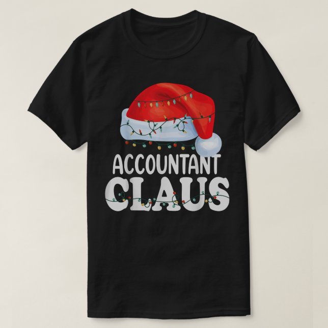Camiseta Contable Santa Claus Navidades Funny Matching Co (Diseño del anverso)