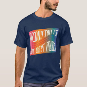 Camiseta Contables Con Grandes Figuras Contables Graciosos