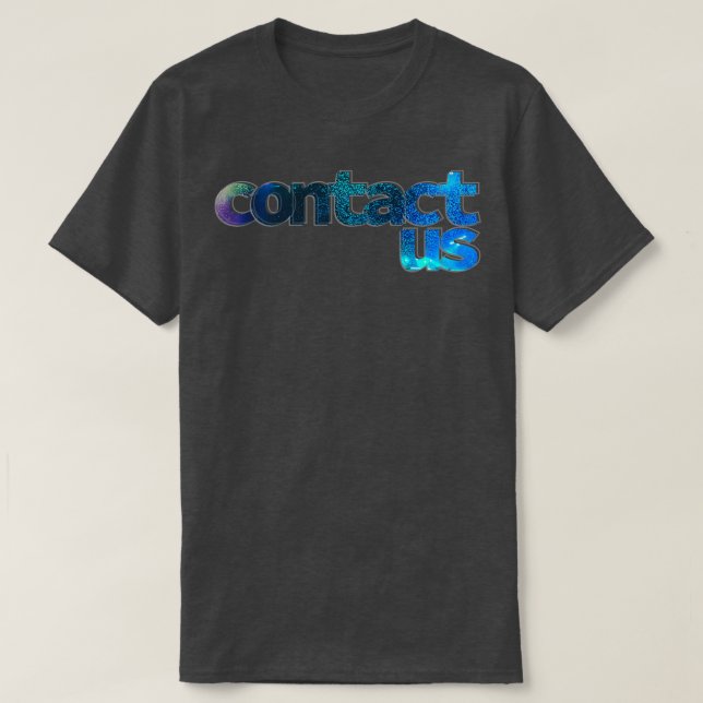 Camiseta contáctanos (Diseño del anverso)