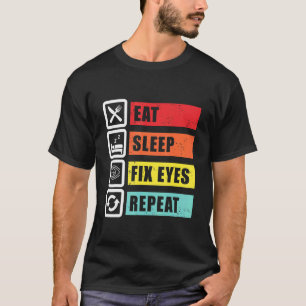 Camiseta Contacto oftalmólogo oftalmólogo óptico para la so