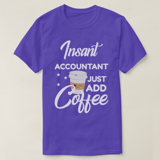 Camiseta Contador a quien le gusta el café regalo gracioso (Diseño del anverso)