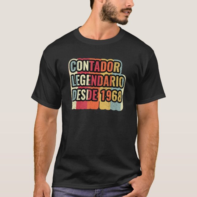 Camiseta Contador Contador Legendario Desde 1968 (Anverso)