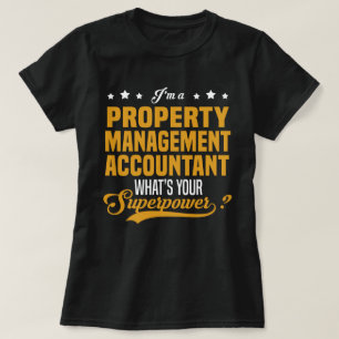 Camiseta Contador de administración de propiedades